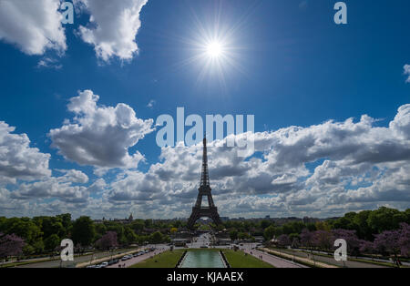 Tour Eiffel tower Paris France Banque D'Images