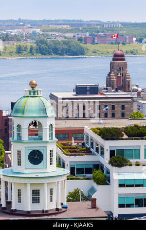 L'horloge de Halifax, Nouvelle-Écosse. Halifax, Nouvelle-Écosse, Canada. Banque D'Images