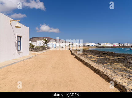 Caleta del sebo sur l'île de la Graciosa, îles de canaries, espagne Banque D'Images