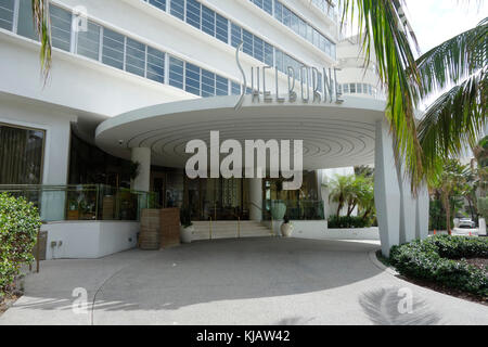 L'hôtel Shelborne, Collins Avenue, South Beach, Miami, Floride, USA Banque D'Images