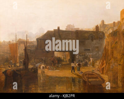 Saltash avec le bateau à eau, Cornwall, JMW Turner, 1811, Metropolitan Museum of Art, Manhattan, New York City, États-Unis, Amérique du Nord Banque D'Images