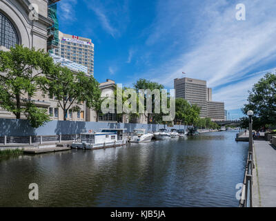 Canal Rideau, Ottawa, Ontario, Canada. Banque D'Images