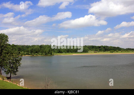 Ohio gfp alum creek state park vue sur le lac Banque D'Images