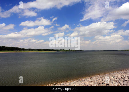 Ohio gfp alum creek state park une autre vue du lac et du ciel Banque D'Images