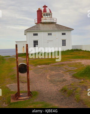 Le phare du cap Spear original, ouvert en 1836 et conçu par Nicholas Croke et William Parker, péninsule d'Avalon, Terre-Neuve, Canada Banque D'Images