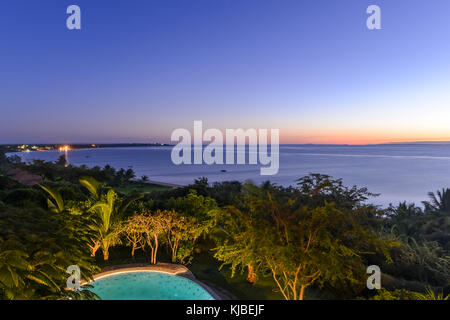 Tofo beach à vilankulo, le Mozambique au lever du soleil. Banque D'Images