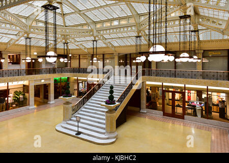 Chicago - 8 septembre 2015 : dans le hall de l'immeuble, le Rookery un lieu historique situé au 209 South lasalle street dans la boucle espace communautaire de chic Banque D'Images