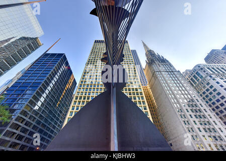 Chicago - 6 septembre 2015 : untitled sculpture massive d'une place dans le centre-ville de Chicago par Picasso. Banque D'Images