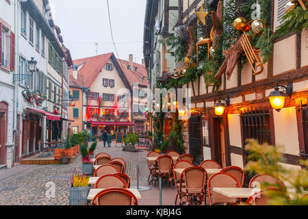 Rue Noël à Strasbourg, Alsace, France Banque D'Images