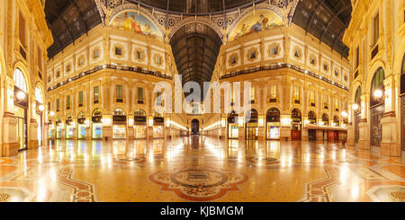 Galerie Vittorio Emanuele II à Milan, Italie Banque D'Images