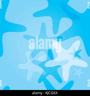 Modèle sans couture, étoile de mer, vector background Illustration de Vecteur