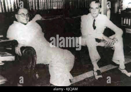 Subhash Chandra Bose et Jinnah Banque D'Images