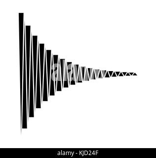 Icône du design rayures symbole géométrique du vecteur Illustration de Vecteur