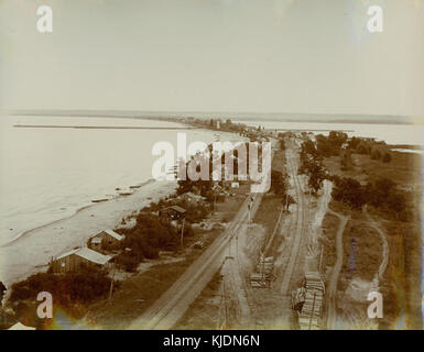 Vers le sud vue depuis la cheminée centrale ferroviaire Radial Hamilton Banque D'Images