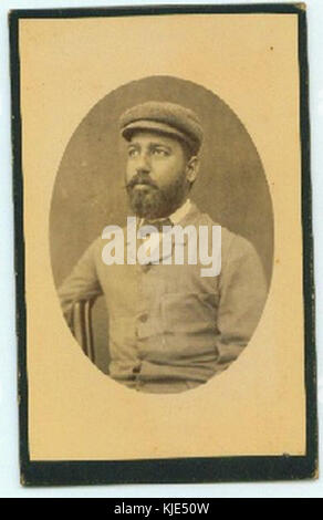 Vintage noir et blanc photo du cabinet d'un homme inconnu à Bombay Banque D'Images