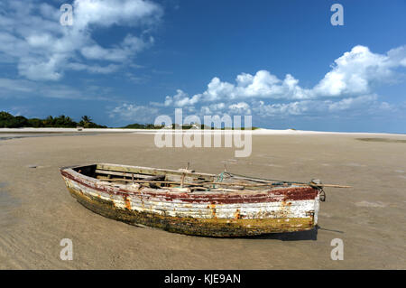 Magaruque island, anciennement ilha santa Isabel, fait partie de l'archipel de Bazaruto, au large de la côte du Mozambique. Banque D'Images