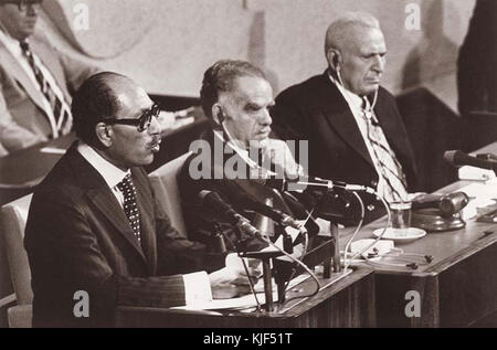 Sadat knesset 1977 Banque D'Images