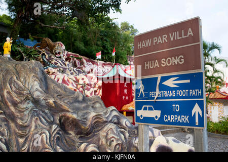 À Haw Par Villa, Singapour Banque D'Images