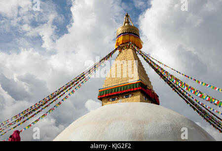 Boudha stupa de Kathmandu Banque D'Images