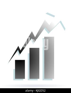 La croissance sur une icône d'dioragram Illustration de Vecteur