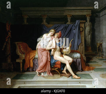 Jacques Louis David Les Amours de Pâris et Hélène 1788 Banque D'Images