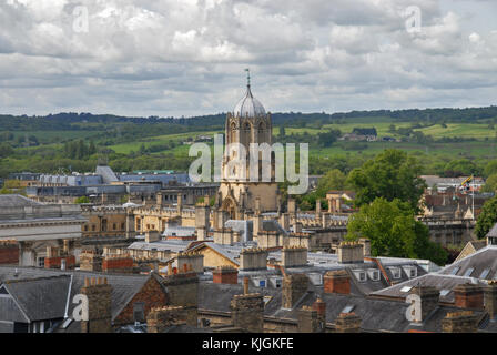 Avis de tom tour de Christ Church college de l'université d'oxford, de l'église Banque D'Images