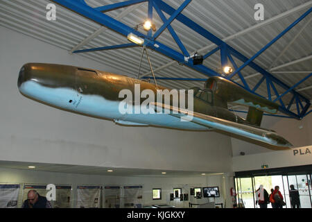 Fieseler Fi 103 R bombe volante pilotée Reichenberg sur l'affichage La Coupole Museum, St Omer, France Banque D'Images