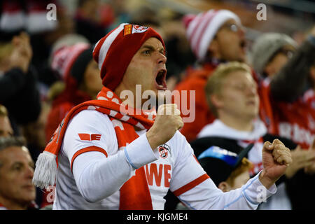 COLOGNE/ALLEMAGNE – 2 novembre 2017 : à RheinEnergieStadion le 2 novembre 2017 à Cologne, Allemagne. Banque D'Images