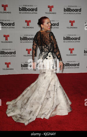 MIAMI, FL - 28 AVRIL : Alejandra Guzman participe aux Billboard Latin Music Awards au Bank United Centre le 28 avril 2016 à Miami, Floride. Personnes: Alejandra Guzman Banque D'Images