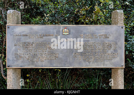 Signe pour Walter Sisulu National Botanical garden à roodepoort près de Johannesburg. Banque D'Images