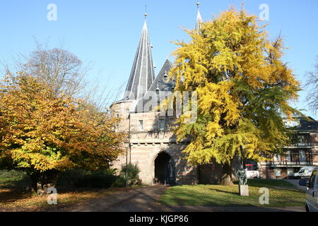 Cellebroederspoort porte de la ville médiévale de l'ancienne ville hanséatique de Kampen, Pays-Bas Banque D'Images