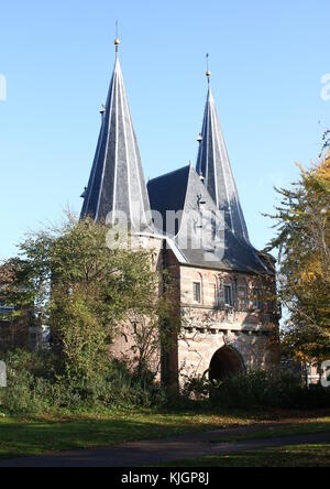 Cellebroederspoort porte de la ville médiévale de l'ancienne ville hanséatique de Kampen, Pays-Bas Banque D'Images