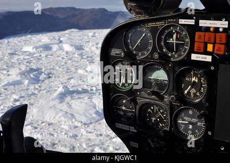 Tableau de bord sur vulcanair p.68 des avions légers. Banque D'Images