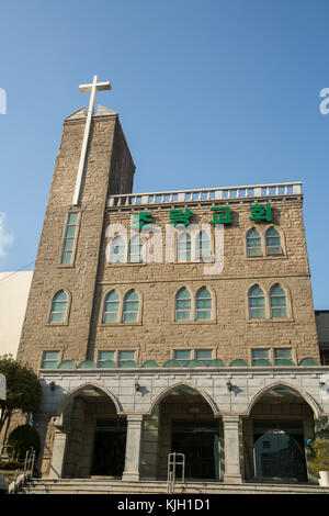 Église de Choryang, 15 novembre 2017 : L'église de Choryang est vue à Busan, à environ 420 km (261 miles) au sud-est de Séoul, Corée du Sud. L'église chrétienne a été construite le 7 novembre 1892. Crédit : Lee Jae-won/AFLO/Alamy Live News Banque D'Images