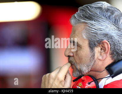 Abu Dhabi. 24 novembre 2017. Sports mécaniques : FIA Formula One World Championship 2017, Grand Prix d'Abu Dhabi, Maurizio Arrivabene (ITA, Scuderia Ferrari), crédit : dpa Picture alliance/Alamy Live News Banque D'Images