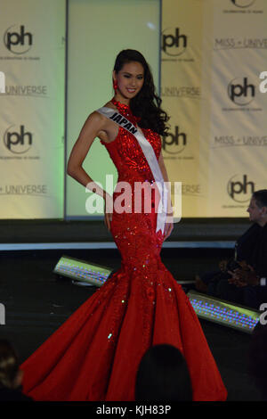 23 novembre 2017 - Las Vegas, Nevada, États-Unis d'Amérique - Miss Universe Belgium Liesbeth Claus participe au concours des robes du soir de la 66e compétition Miss Universe le 20 novembre 2017 au Planet Hollywood Resort & Casino de Las Vegas, Nevada (crédit image : © Marcel Thomas via ZUMA Wire) Banque D'Images