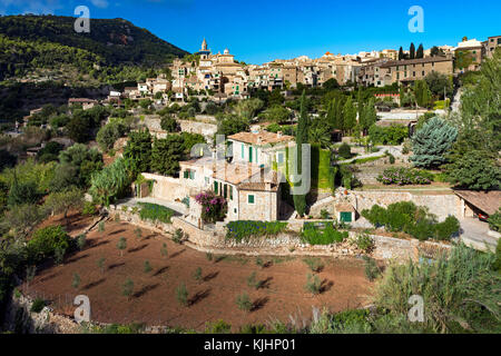 Village de Valldemossa, Majorque, Baléares, Espagne Banque D'Images