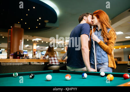 Couple sur une date Banque D'Images