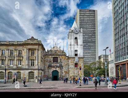 Église SAINT FRANÇOIS ou Iglesia de San Francisco, Bogota, Colombie, Amérique du Sud Banque D'Images