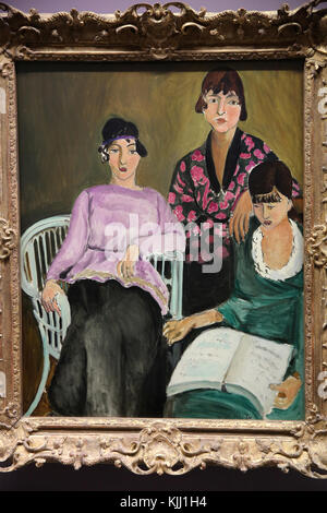 MusŽe de l'Orangerie, Paris. Henri Matisse, Les trois soeurs, 1916-1917. Huile sur toile. La France. Banque D'Images