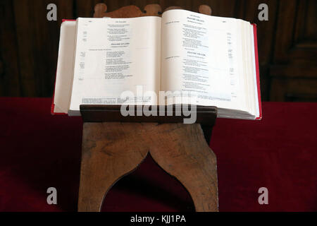 La cathédrale dédiée à Saint Etienne. La Bible. La France. Banque D'Images