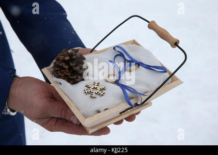 Portrait de mariage. La France. Banque D'Images