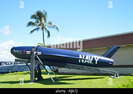 De l'US Navy torpille à l'USS Arizona Memorial. Oahu, Hawaii, USA, Etats-Unis.. Banque D'Images