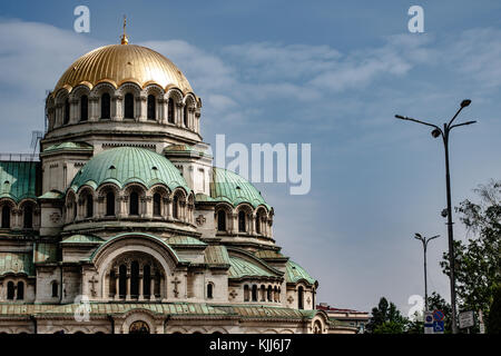 Section arrière de la cathédrale Saint-Alexandre Nevsky Banque D'Images