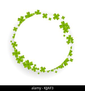 Trèfle Vert Saint Patrick l'Irlande Illustration de Vecteur