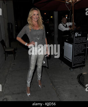 LOS ANGELES, CA - JUIN 024: Personnalité de la télévision des vraies femmes de Beverly Hills Taylor Armstrong et John H Bluher au Craigs Restaurant le 24 juin 2016 à Los Angeles, Californie. Personnes: Taylor Armstrong Banque D'Images