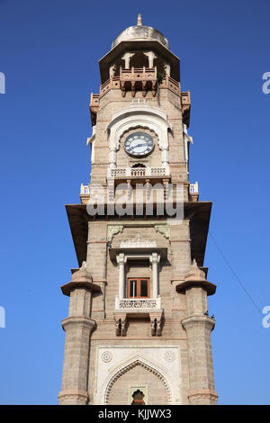 Tour de l'horloge d'Ajmer bâti à l'occasion du jubilé de la reine Victoria en 1887. L'Inde. Banque D'Images