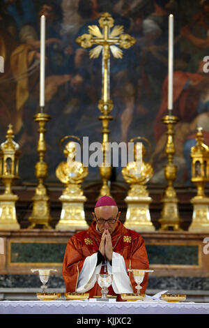 FRATELLO pèlerinage à Rome. Messe. L'Italie. Banque D'Images