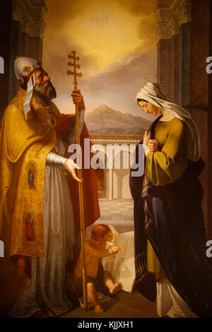 La peinture en Santo Spirito in Sassia, l'église de Rome. L'Italie. Banque D'Images