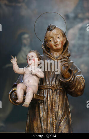 San Giovanni Battista dei Fiorentini, l'église de Rome. Saint Antoine portant Jésus. L'Italie. Banque D'Images